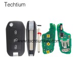 433Mhz ID46 chip 307/VA2 blade 3 button remote key for Citroen
